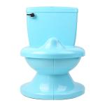Custom Logo Print Blue Baby Potty Toilet with EN71 Certified Materials
