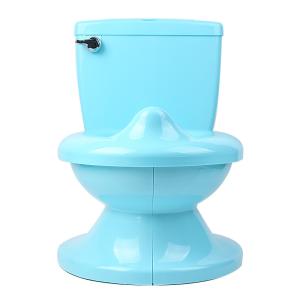 Quality Solid White Blue Pink Children Simulation Toilet with Flushing Sound wholesale