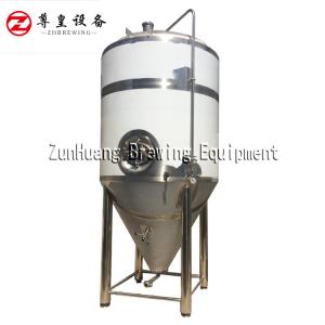 Quality Silver 2000L 3000L Brewery Tanks Stainless Steel Beer Conical Fermenter wholesale