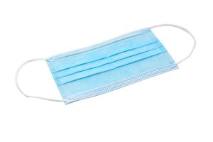 Quality Medical Disposable 3 Ply Face Mask Non Sterile Anti Virus Blue With Earloop wholesale
