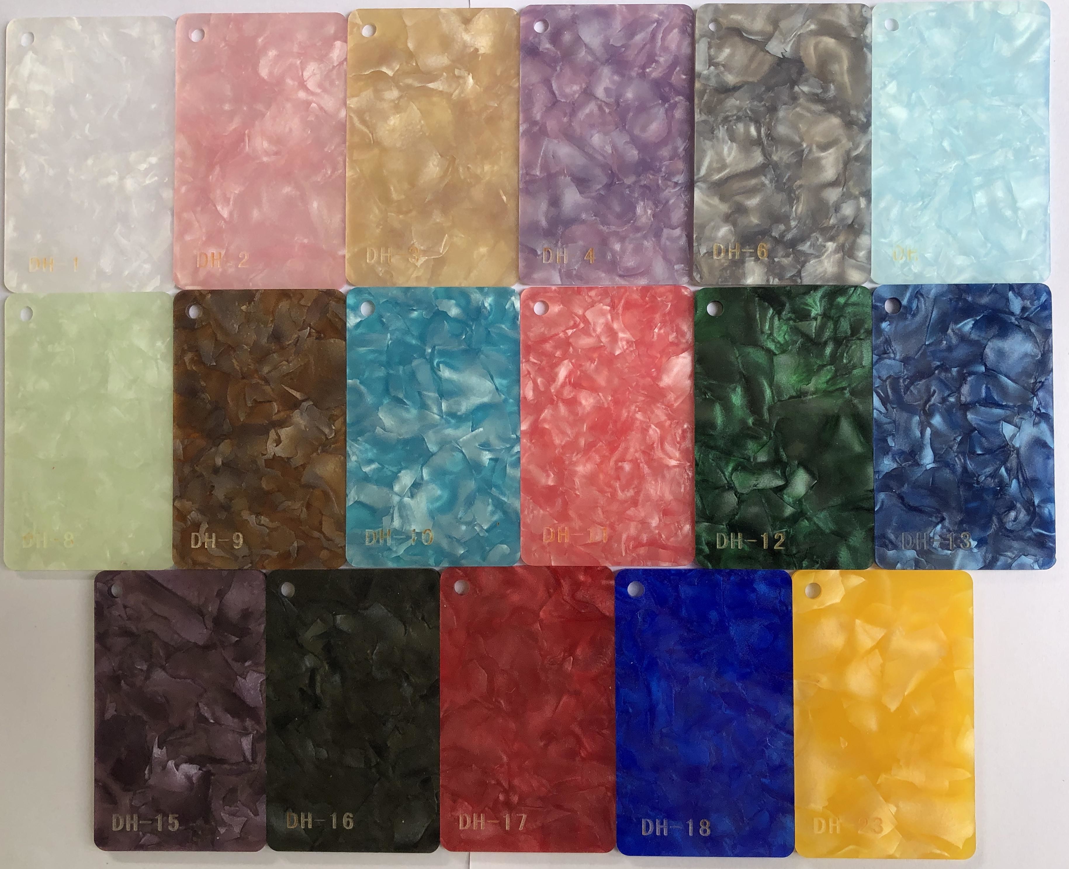 Blue Pattern PMMA Acrylic Sheet Plastic Plate Panel Chandelier Cover Exhibition Rack