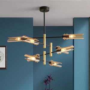 Quality Postmodern luxury chandelier nordic sputnik lamp E14 glass lamp wrought iron chandelier(WH-MI-253) wholesale