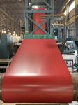 Red Coloured Corrugated Roofing Sheets , Ornament GI Colour Coated Roofing
