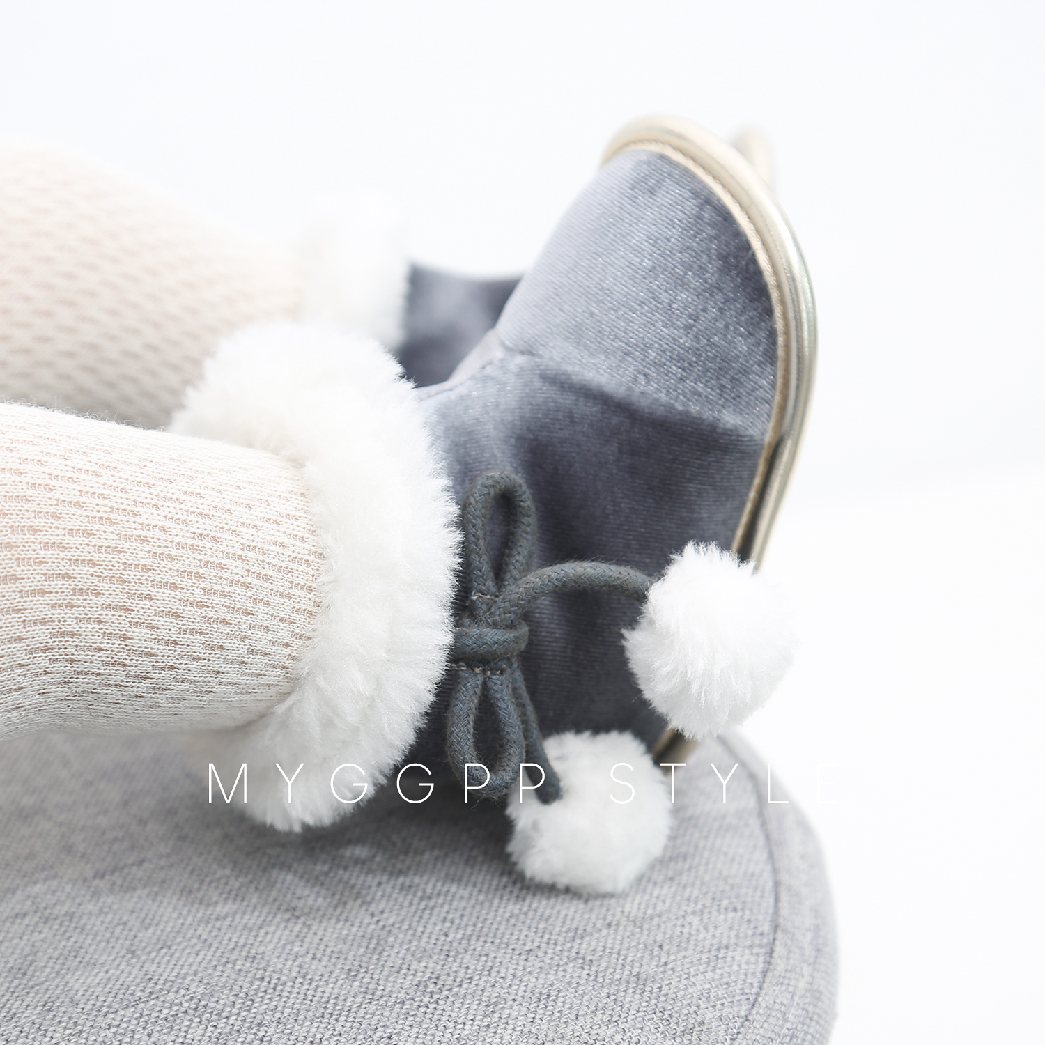 Hot selling Flannel Winter boots fashion lovely gril baby booties