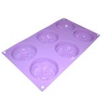 Anti Tear Handmade Silicone Soap Mold 6 Cavities Flowers Shape For Cake