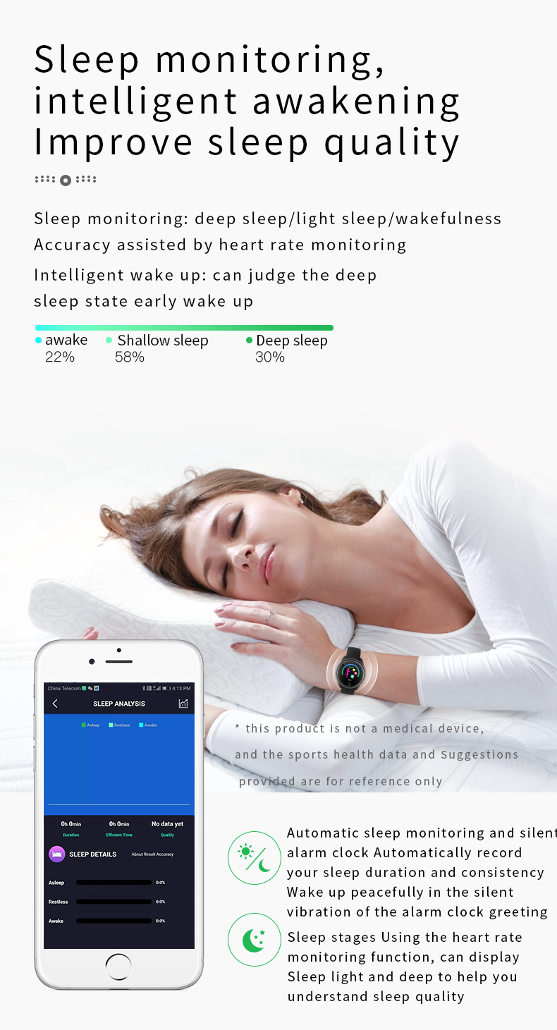 Temperature Rapid Round Shape Smartwatch Foot Pedal H10 Exerciser Calendar Smart Watch