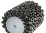 Abrasives ABS Industrial Roller Brush SGS Wire Brush Wheel For Metal Polishing