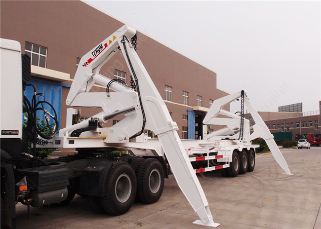 3 Axle 40 Feet 20 Feet Side Loader Trailer For Loading 20&40ft Containers