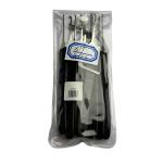 Stainless Steel Practice Padlock Set 9pcs Lock Opener Set Black