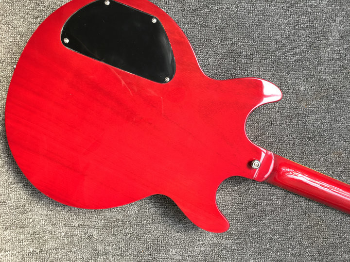 Custom Shop Vintage one piece body and neck lp guitar Double Cut Body ES Electric Guitarra Left Handed Custom Available