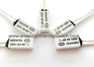 Quality Overload Protection Bi-metal Thermal Protector KSD9700 250V 5A Fast Reaction Low Contact Resistance wholesale
