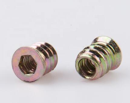 Internal External Thread Furniture Insert Nut M6x12 Size 6g Tolerance Passivatio