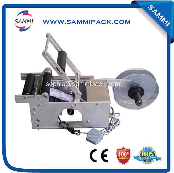 220v Electric Semi Automatic Round Bottle Labeling Machine Multifunctional