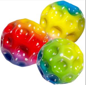 Quality Kids' Favorite High Resilience Moon Shape Porous Bouncy Ball with Ergonomic Design wholesale