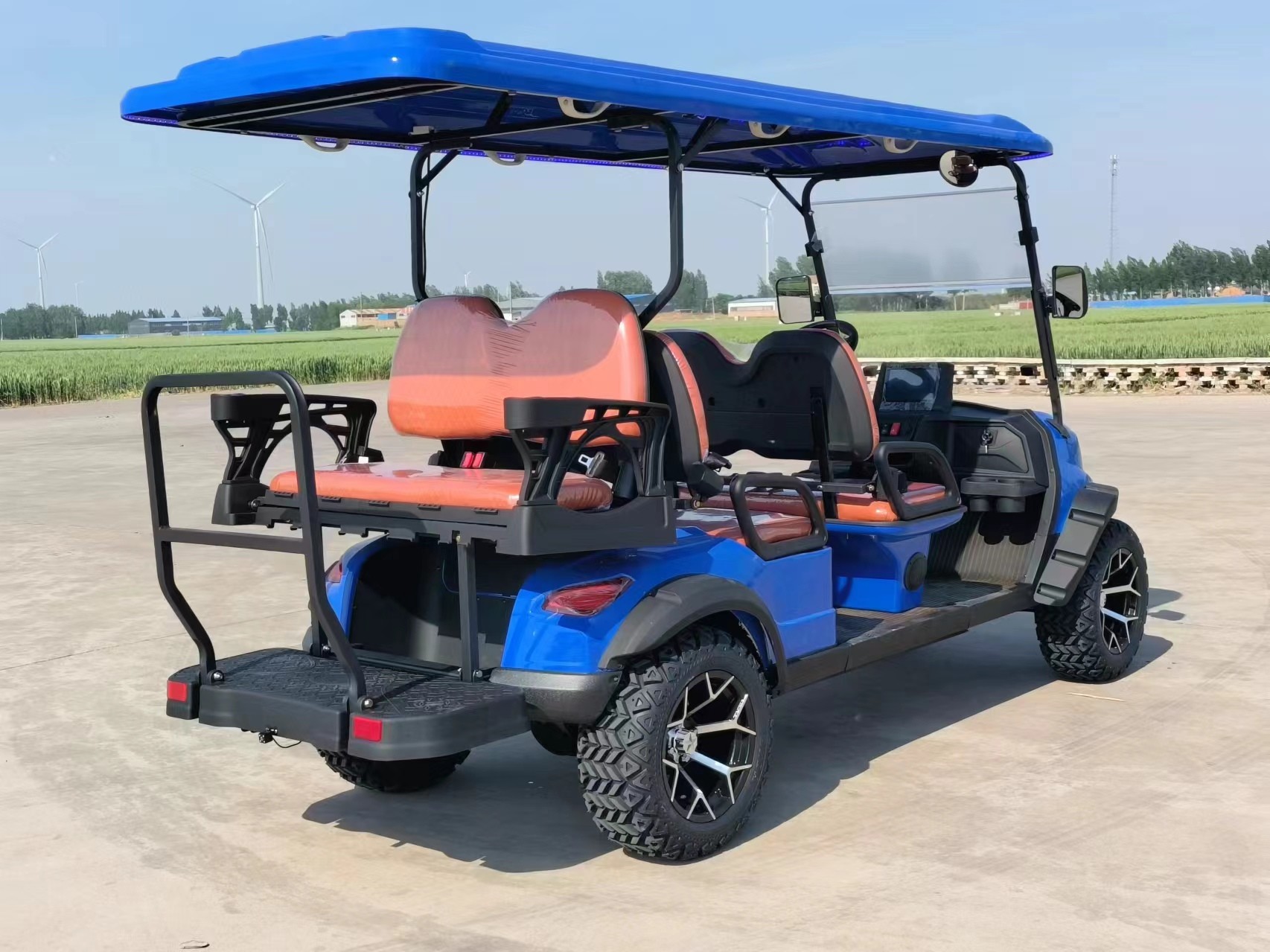 Personal Customized 6 Seater Golf Cart CE Certificates 4 Wheel Battery Powered Electric Golf Buggy