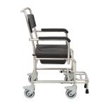 Toilet Chair with Wheeled Potty Steel Lightweight Commode Chair