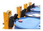 DG2000D Double Black Eagle Grip Forklift Mounted Rubber-belt 4 Drum Grabber Load