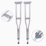 25*5*100cm Aluminum Alloy Adjustable Axillary Crutches Under Arm For Adults