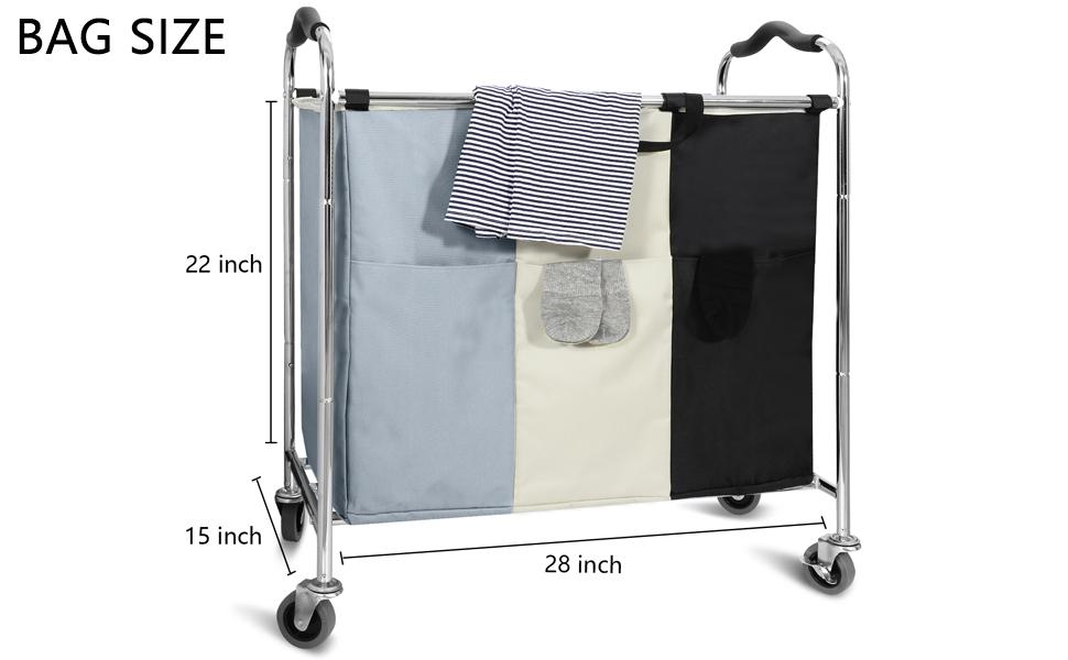 Laundyr cart size