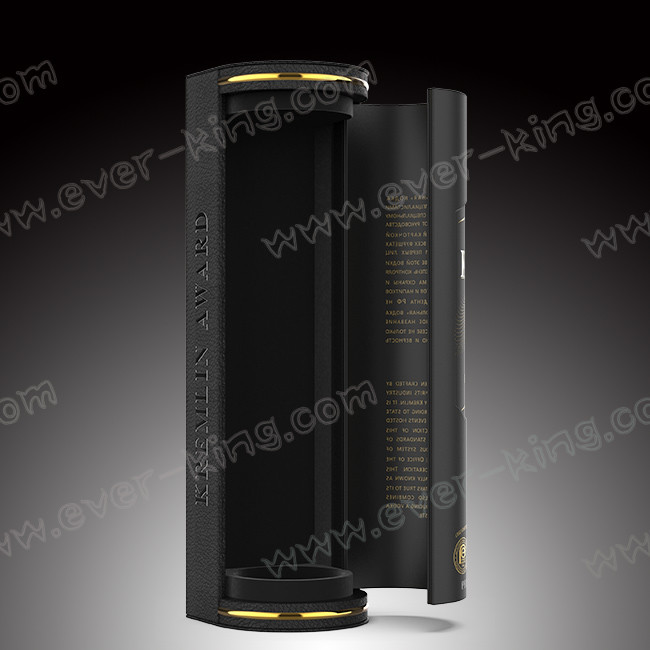 Recyclable Pantone Color 350gsm Coated Paper Glass Bottle Box