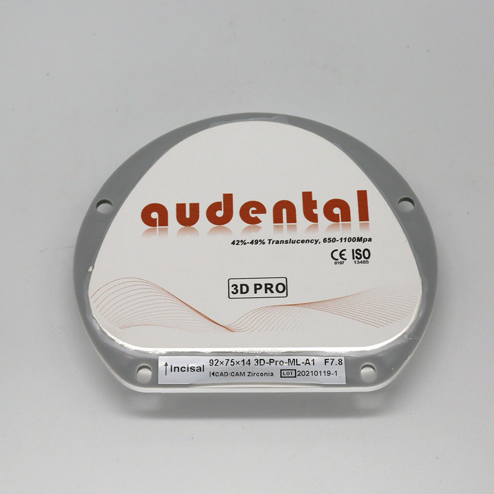 High Translucency 42-49% With CAD CAM Multilayer Zirconia Blocks 3d Pro