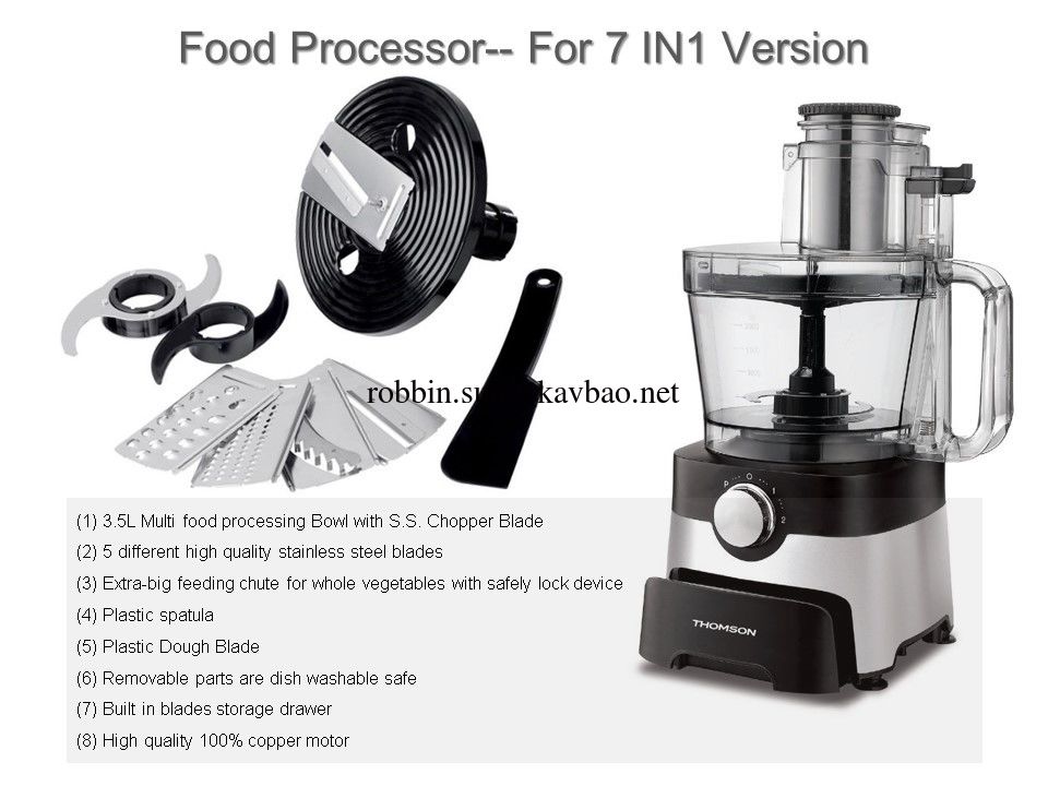 FP403 Multi Electric Food processor With Stainless Steel Blade and Blades Drawer