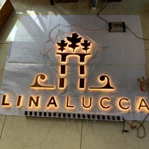 Quality Outdoor Light Up 3d Letter Sign Acrylic Lettering Signage 304# Stainless Steel 3cm wholesale