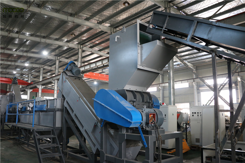300-1000kg/H Agricultural Film Recycling Machine HDPE Pelletizing