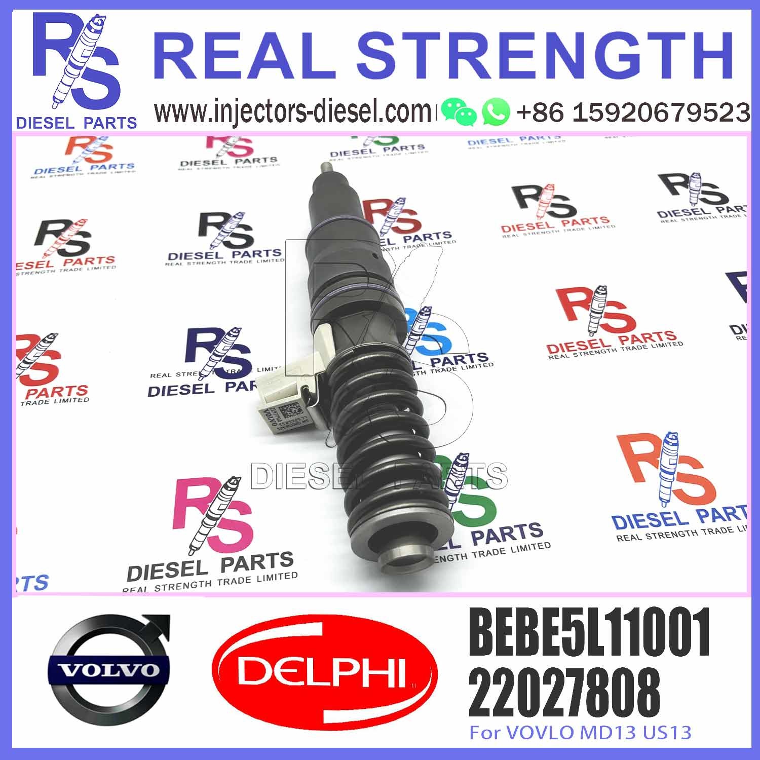 22027808 BEBE4L11001 BEBE5L11001 Diesel Fuel Injector With Nozzle 10 MM BORE L362TBE