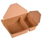 Takeout Box Restaurant Packaging Double Compartment Paper Box Disposable Paper