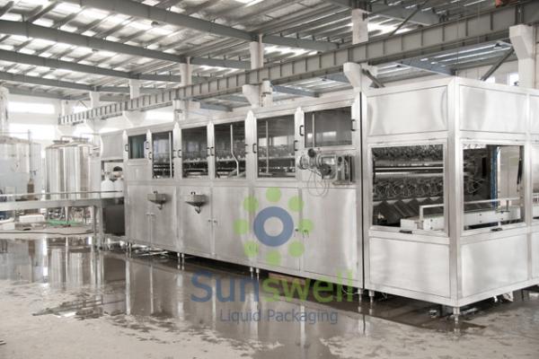 Stainless Steel 5 Gallon Water Filling Machine , 2000BPH - 3000BPH Water Jar