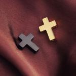 Hypoallergenic 15x20MM SS Cross Pendant For Men'S Necklace