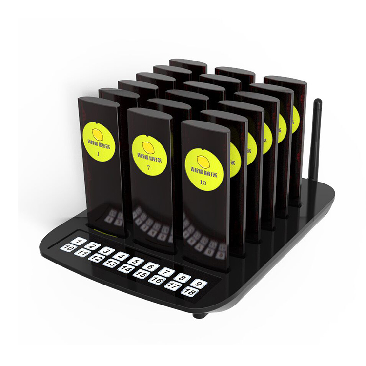 New arrival high quality battery protect tech wireless coaster pager system 1 keypad with 25 pagers