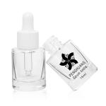 Luxury Cosmetic Packaging Empty Clear Skincare 15ml Serum Glass Dropper