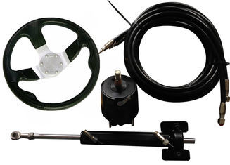 Black Color 150HP Diesel Engine Outboard Steering Kit Fast To Installed