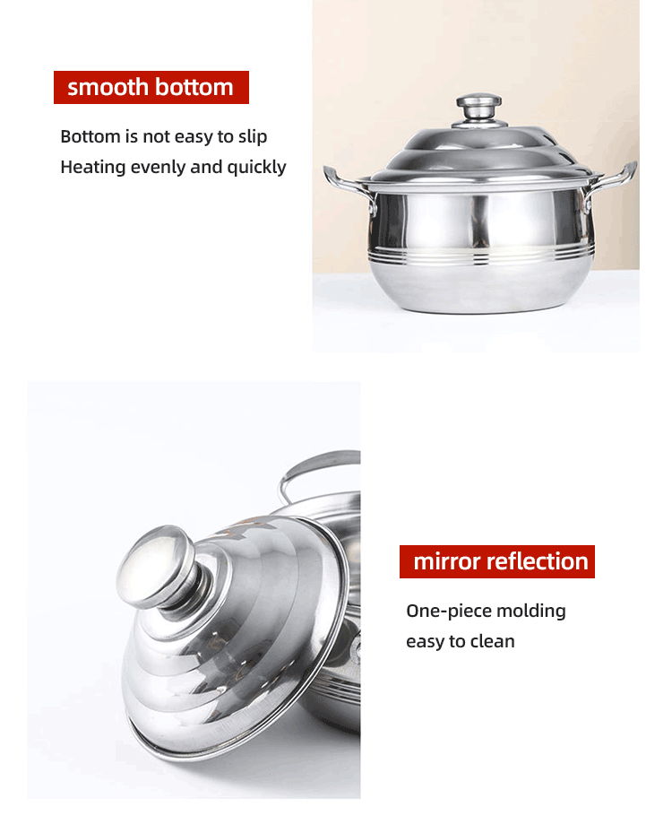 Amazon Top Seller Kitchen Cooking Cookware Multipurpose Colorful Stainless Steel Cookware Sets