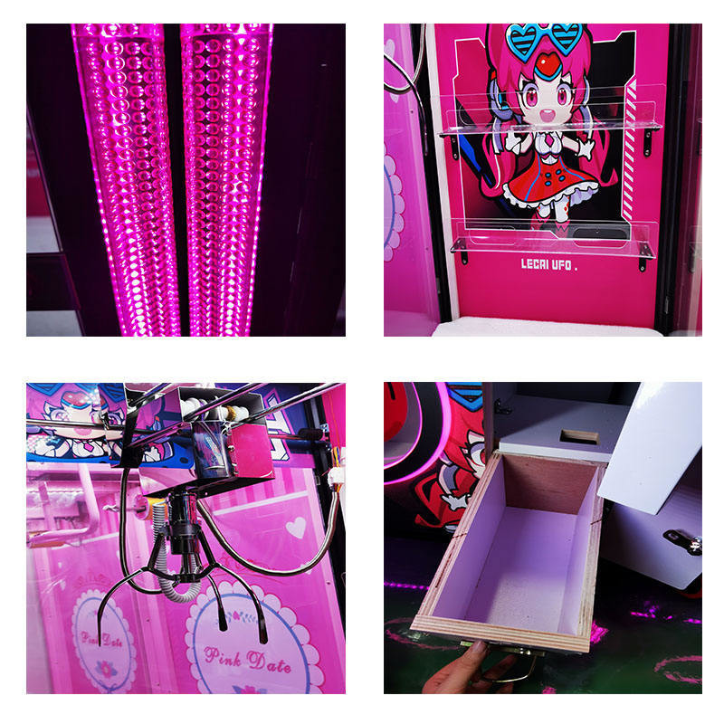 Customized Claw Crane Machine Arcade For Kids Metal Cabinet Catching Toy UFO