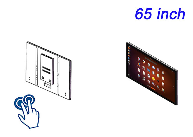 65-Inch Linux Touch Embedded Display for Conference Rooms, Advanced Medical Interfaces, Control Centers, and Smart City Infrastructure
