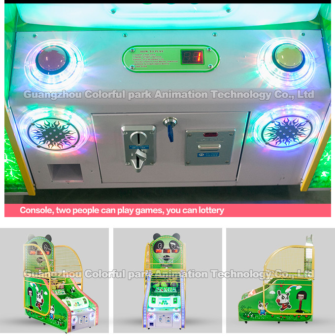 2 players coin operated Basketball arcade game machine Amusement park machine ball machine mini basketball game machine