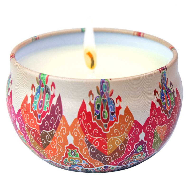 60mm Vegan Soy Candles , Handmade Long Lasting Smelling Candles Persimmon