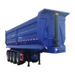 4-Axis HYVA Hydraulic Lift Cylinder Semi Trailer with Backflip U-Bucket Color