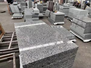China Beveled G623 Granite Stone Slabs Natural Black Granite Table Top Slab on sale