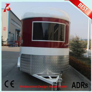 Quality Chinese two horse trailer for sale,2 horse angle load trailer manufacturer wholesale