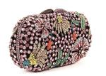 Round Shape Diamond Evening Bag , Famale Rainbow Evening Party Purse