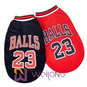 Quality Customizable Print Number Mesh Pet T Shirt Nba Pet Apparel Jerseys wholesale