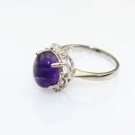 Women Jewelry 9mmx11mm Oval Pink Topaz Cubic Zircon 925 Silver Ring(R196)