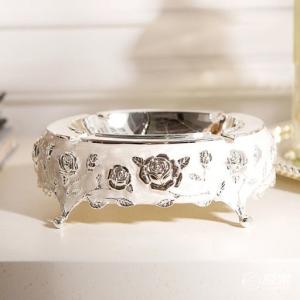 Quality 30mm Round Ring Embossed Logo Metal Cigar Beach Ashtray wholesale