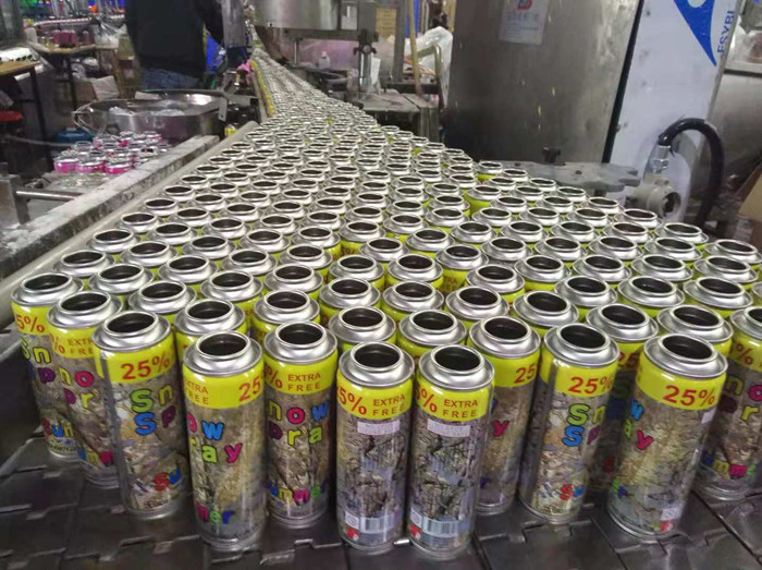 Dia 65mm Tinplate Empty Aluminium Spray Can Customized Metallic Effect Color