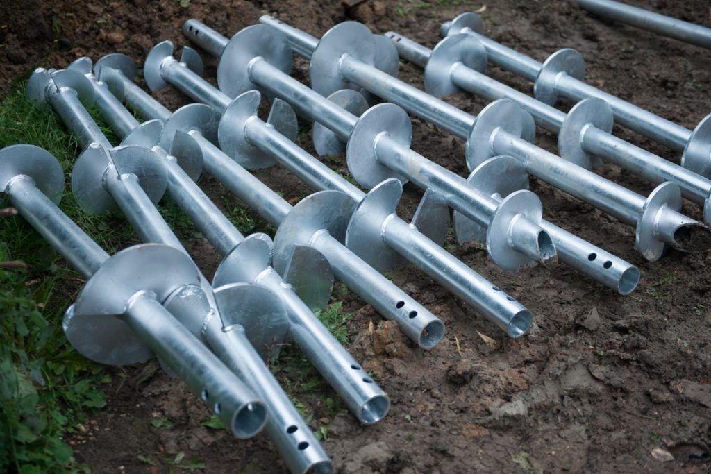 Extruded Steel Shafts Ground Helical Pie Deep Foundation for Transmission Tower Line