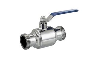 Quality Handle / Pneumatic Stainless Steel Sanitary Valves Two Piece Ball Valve Threaded Ends wholesale
